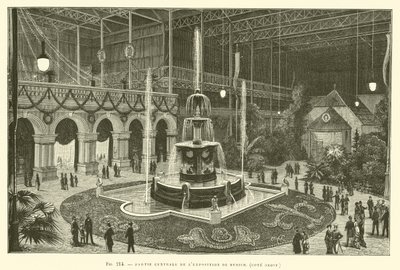 Centrale deel van de tentoonstelling van München, rechterkant door French School